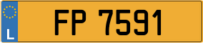 Truck License Plate